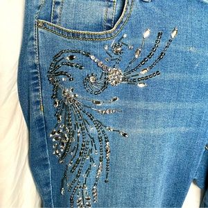 Stunning sparkle studded jeans